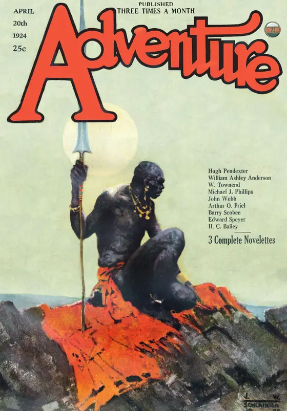 Adventure dergisinin 20 Nisan 1924 tarihli kapağı
