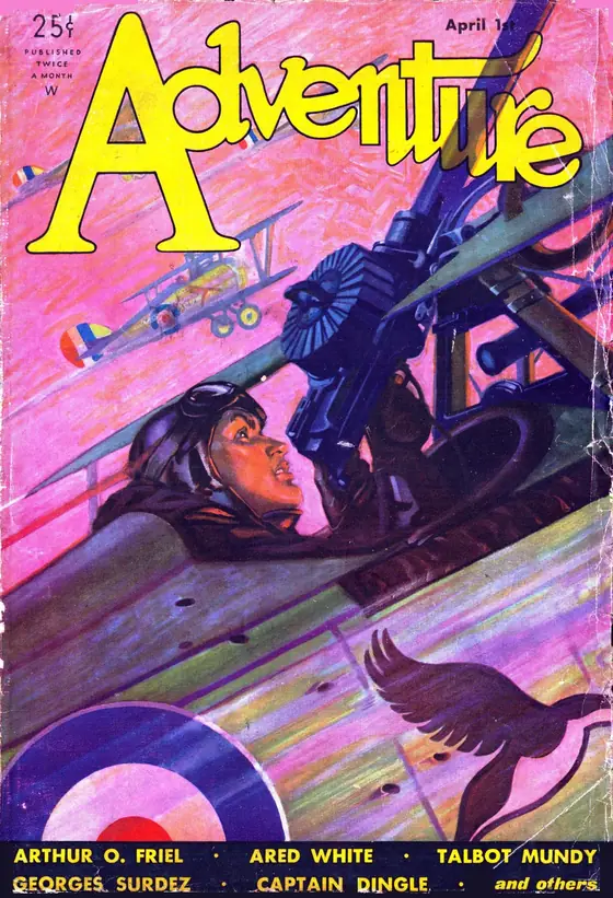 Adventure dergisinin 1 Nisan 1932 tarihli kapağı