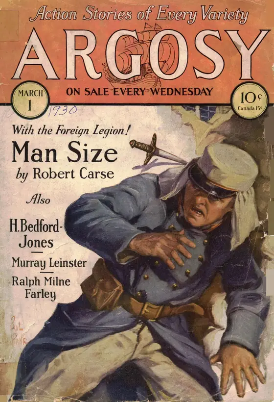 Argosy dergisinin 1 Mart 1930 tarihli kapağı