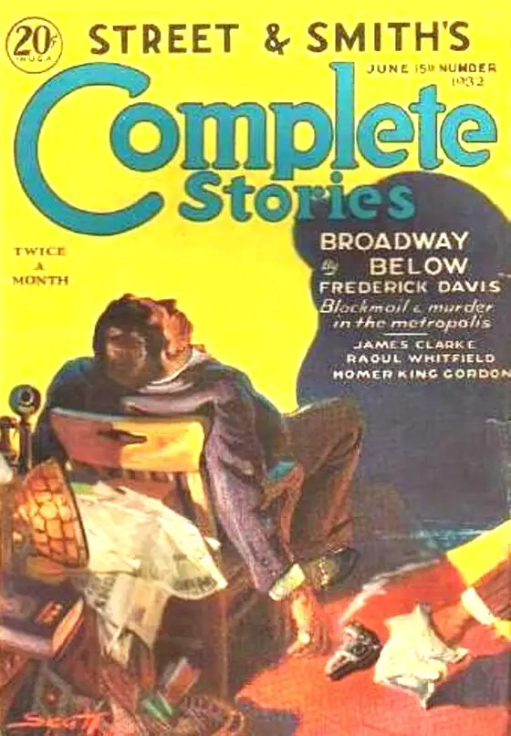 Complete Stories dergisinin 15 Haziran 1932 tarihli kapağı