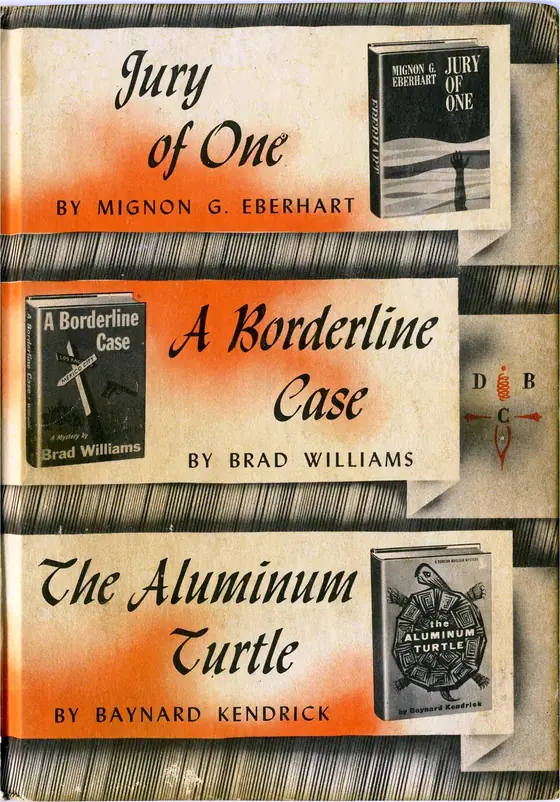 Detective Book Club Mystery Omnibus dergisinin Ağustos 1960 tarihli kapağı