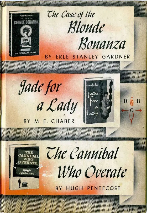 Detective Book Club Mystery Omnibus dergisinin Temmuz 1962 tarihli kapağı