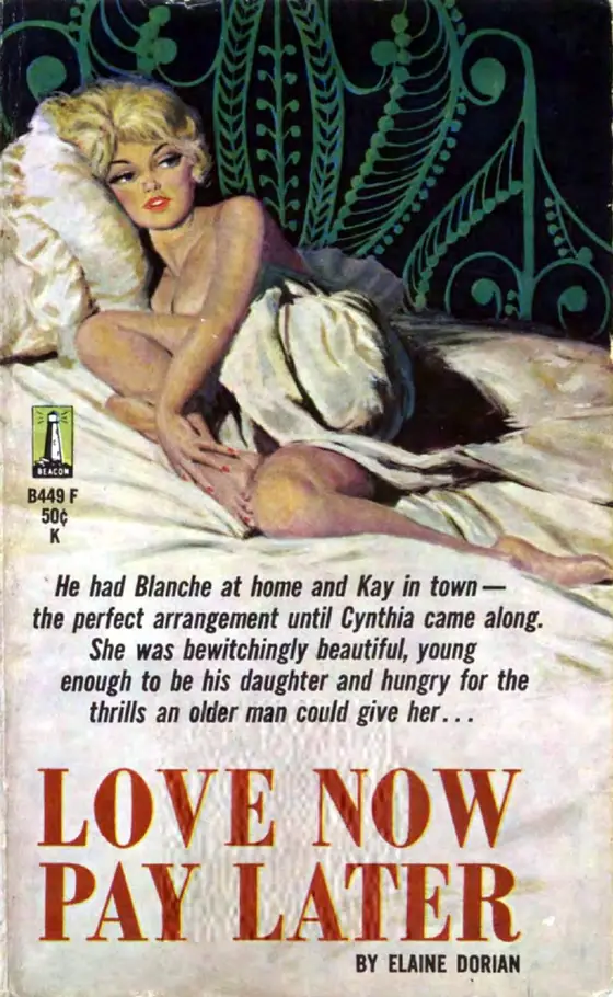 Love Now, Pay Later romanının 1961 tarihli Beacon kapağı