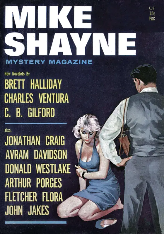 Mike Shayne Mystery Magazine dergisinin Ağustos 1965 tarihli kapağı