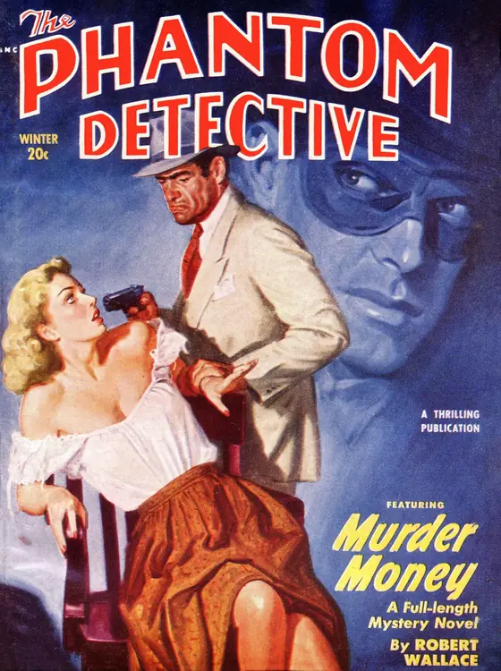 The Phantom Detective dergisinin Kış 1951 tarihli kapağı