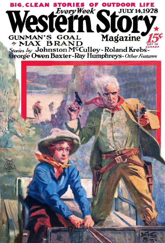 Western Story Magazine dergisinin 14 Temmuz 1928 tarihli kapağı