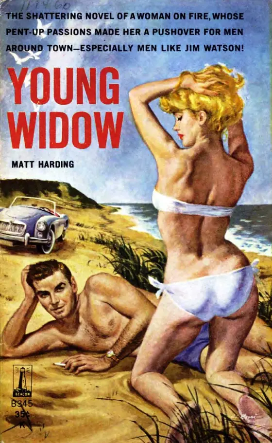 The Young Widow romanının 1960 tarihli Beacon kapağı